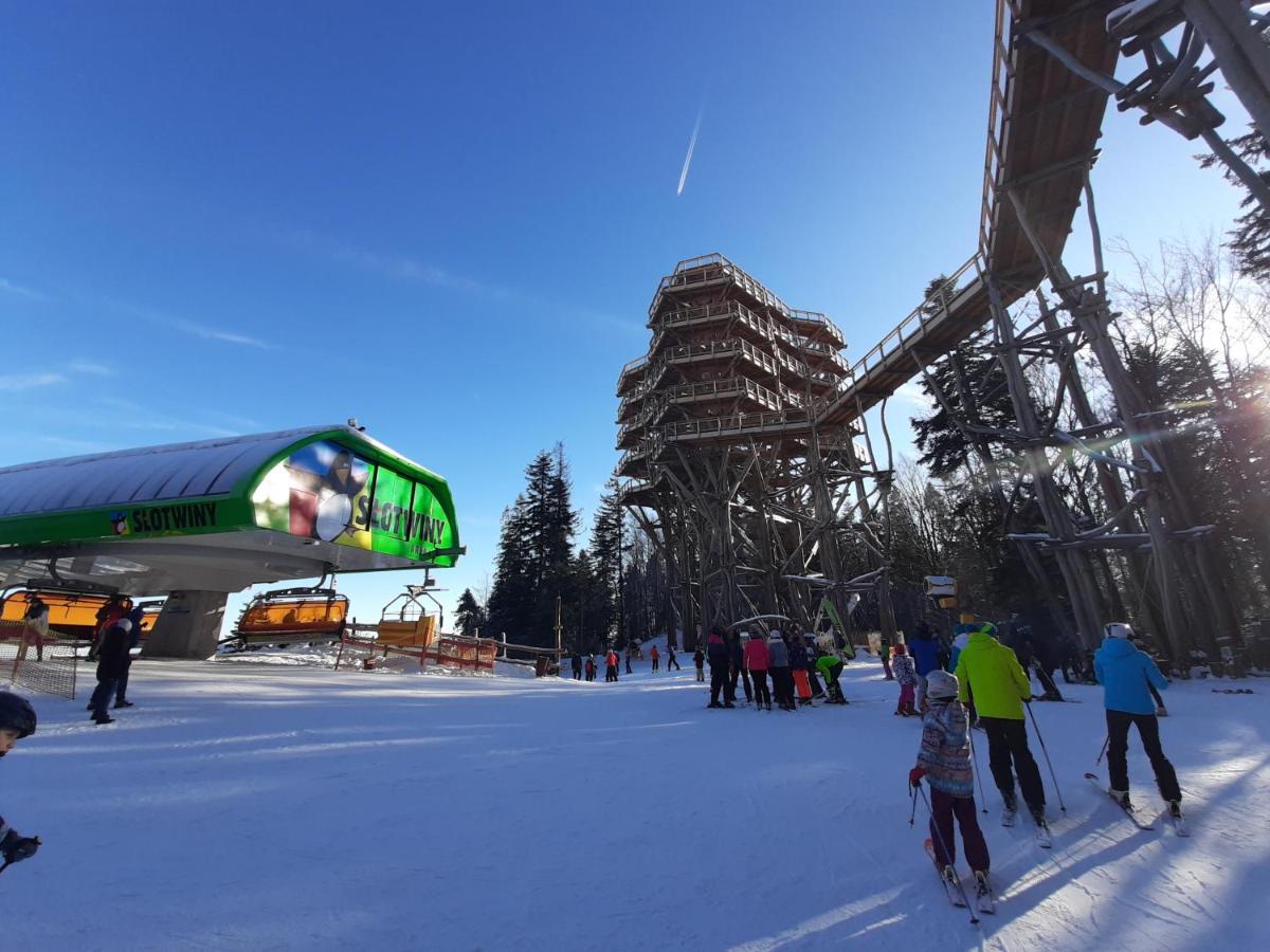Willa Male Alpy 300 M Od Kompleksow Narciarskich Krynica-Zdrój Esterno foto